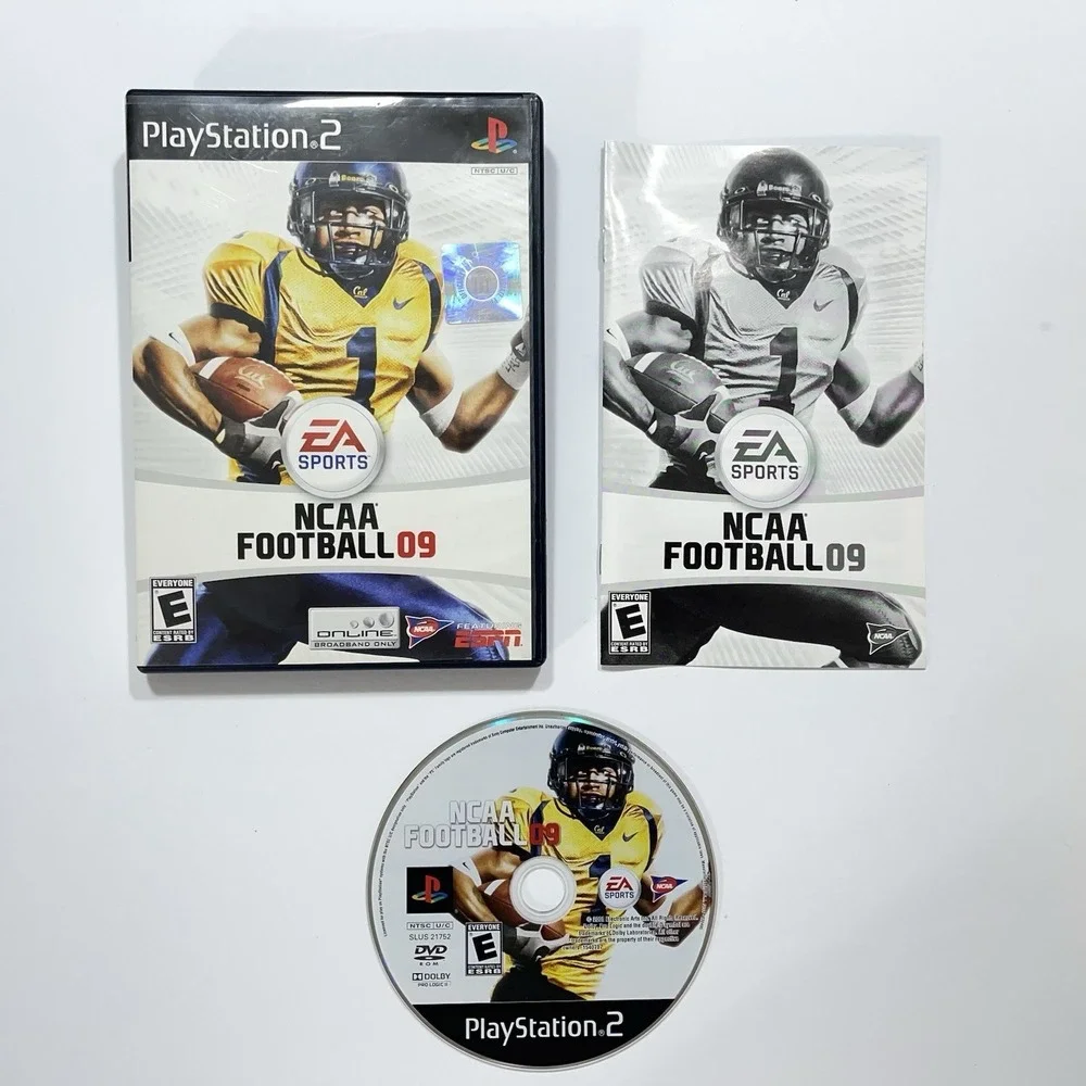 NCAA College Football 09 PS2 (PlayStation 2, 2008) Complete With Manual
